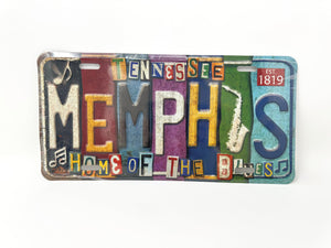 License Plate MEMPHIS VINTAGE CAR TAG