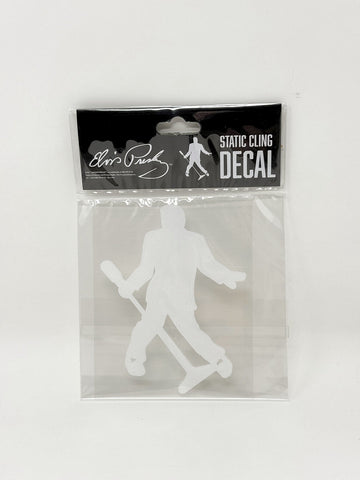 Decal Elvis White Silhouette