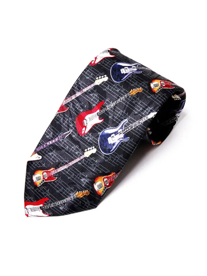 Novelty Tie Guitars Men's