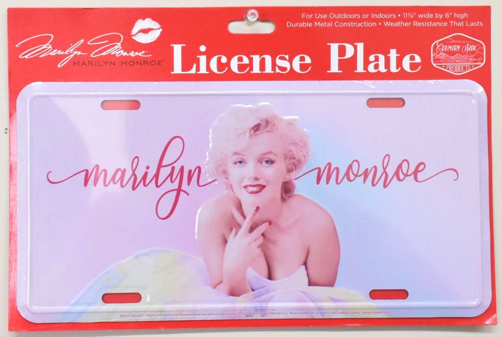 License Plate Marilyn Monroe Pastel Colors