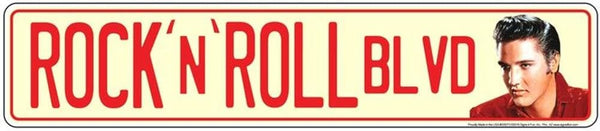 Street Sign Elvis Rock N Roll Blvd - Boulevard Souvenirs
