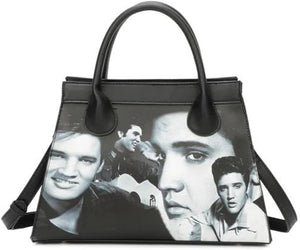 Handbag Shoulder Elvis Many Pictures with Crossbody Strap
