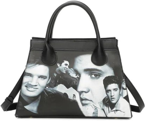 Handbag Shoulder Elvis Many Pictures with Crossbody Strap