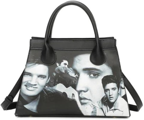 Handbag Shoulder Elvis Many Pictures with Crossbody Strap