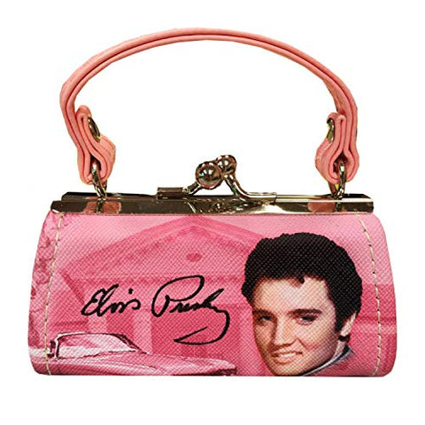 Mini Purse Elvis Pink Guitars
