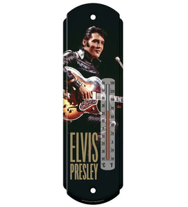 THERMOMETER ELVIS 68' WITH GUITAR BLACK LEATHER