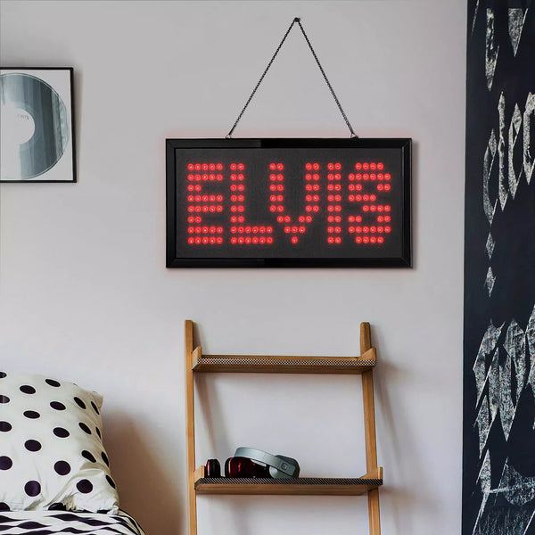 Sign LED ELVIS IN RED