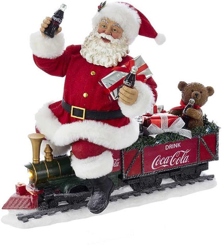 Figurine Santa on Coca-Cola Train Kurt Adler's