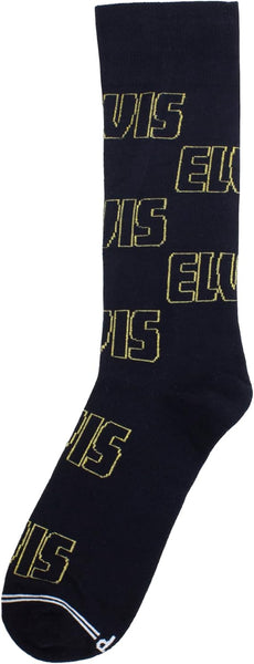 Socks ELVIS Gold Inscription