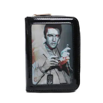 Wallet Elvis Lenticular 3D Celebrity Singing Star Flap Zip
