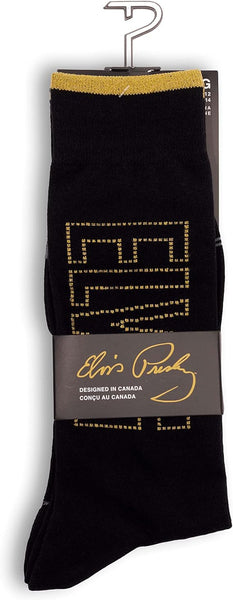 Socks Elvis Block Letters