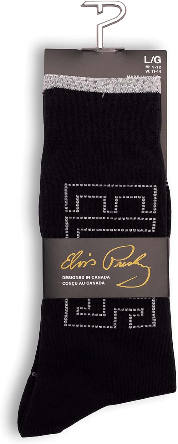 Socks Elvis Block Letters