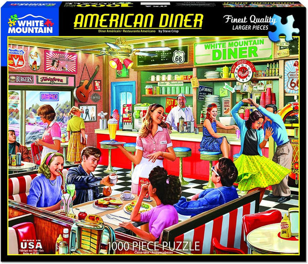 Puzzle American Diner, 1000 Piece Jigsaw