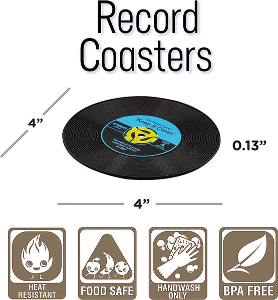 Coasters 45 Record "Keep It Clean" Coasters for Drinks