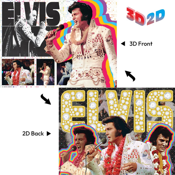 Puzzle Elvis Presley 3D/2D Double-Sided 500pc 24x18"