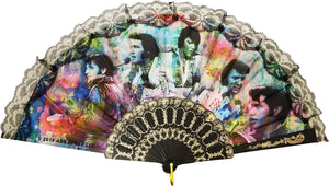 Hand Fan Elvis Colorful