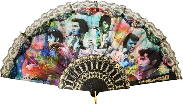 Hand Fan Elvis Colorful