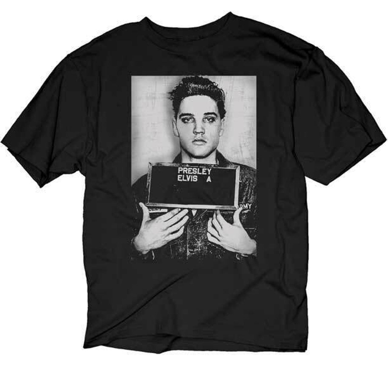 T-Shirt ELVIS ENLISTMENT Mugshot – Boulevard Souvenirs