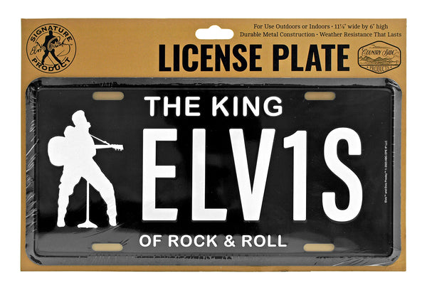 License Plate Elvis  The King of Rock and Roll