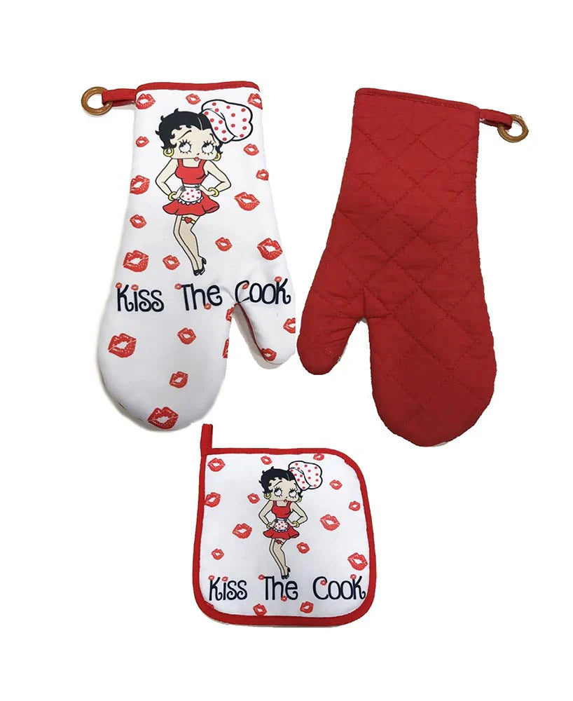 Pot Holder/Oven Mitt Betty Boop Kiss the Cook