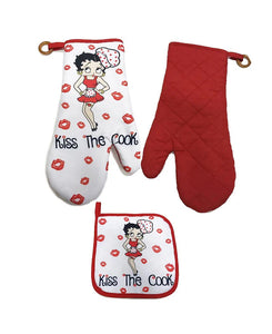 Pot Holder/Oven Mitt Betty Boop Kiss the Cook