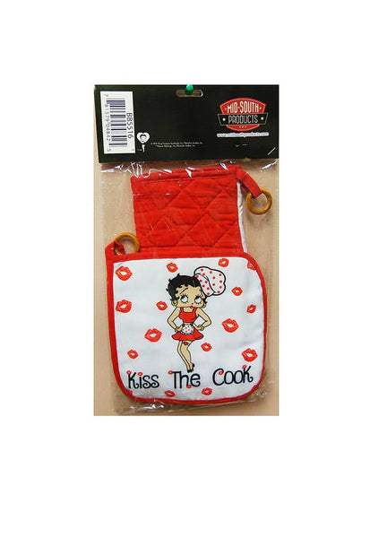 Pot Holder/Oven Mitt Betty Boop Kiss the Cook