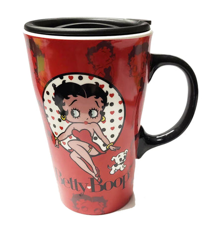 Thermo Mug Betty Boop Red w/ Lid