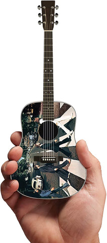 Miniature Acoustic Guitar Beatles Fab Four Abbey Road Tribute