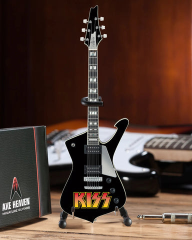 Officially Licensed KISS® Logo Paul Stanley Iceman Miniature Guitar Model