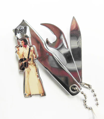 KEY CHAIN/NAIL CLIPPERS ELVIS White Jumpsuit