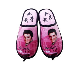 Slippers Elvis Pink w/ Guitars