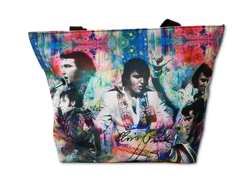 Tote Bag Elvis Colorful Collage