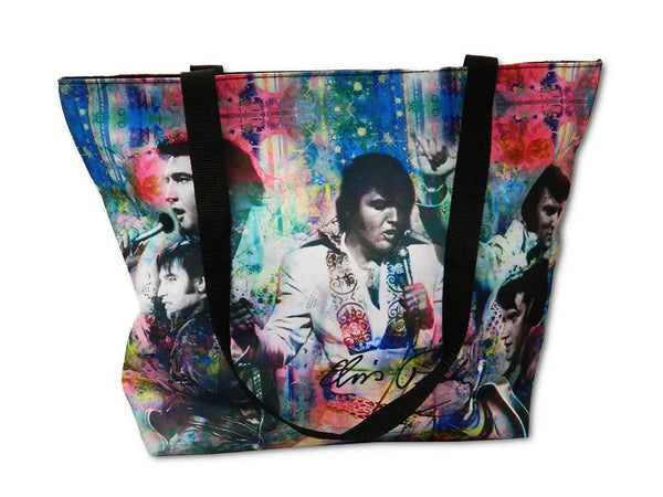 Tote Bag Elvis Colorful Collage