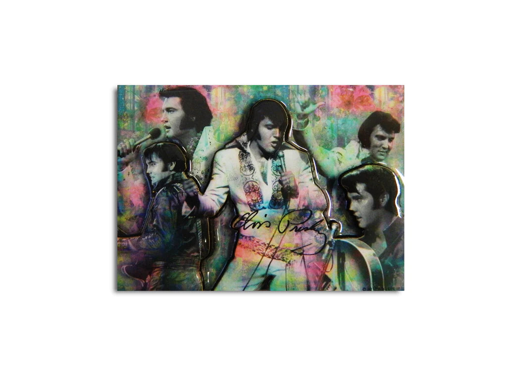 Magnet Elvis Colorful Collage 3D