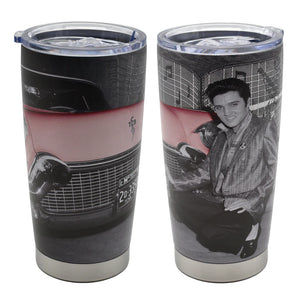 Thermos Elvis With Pink Car Travel Cup