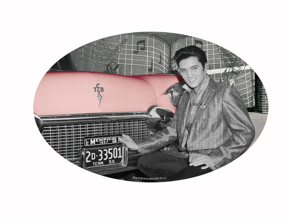 Sticker Elvis In Front Of Car