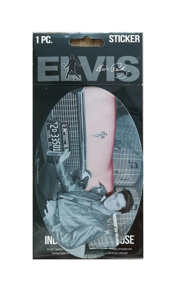 Sticker Elvis In Front Of Car