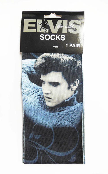 Socks Elvis Blue Sweater