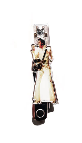 KEY CHAIN/NAIL CLIPPERS ELVIS White Jumpsuit