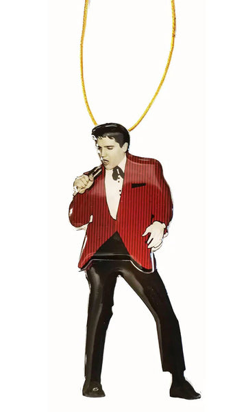 Ornament Elvis Red Jacket Swing Legs