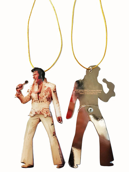 Ornament Elvis White Jumpsuit Swinging Legs