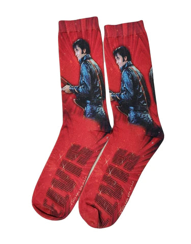 Socks Elvis '68 Name Red