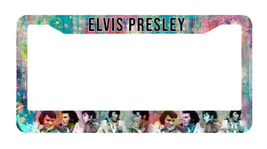 License Plate Frame Elvis Collage