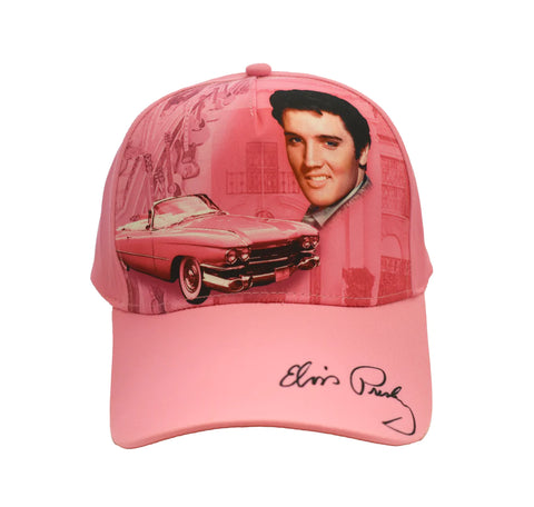 CAP Elvis Presley  Pink with guitars