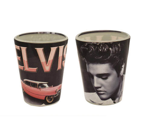 Elvis Shot Glass Pink Caddy