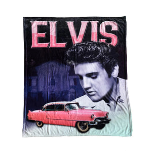 Throw Blanket Elvis Pink Caddy