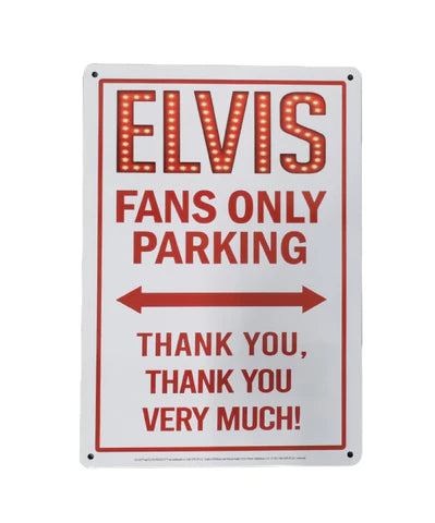 Sign Elvis Sign Fans Parking