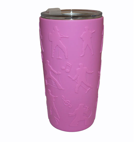 Thermo Elvis Pink Caddy Stainless Steel With Silicone Sleeve