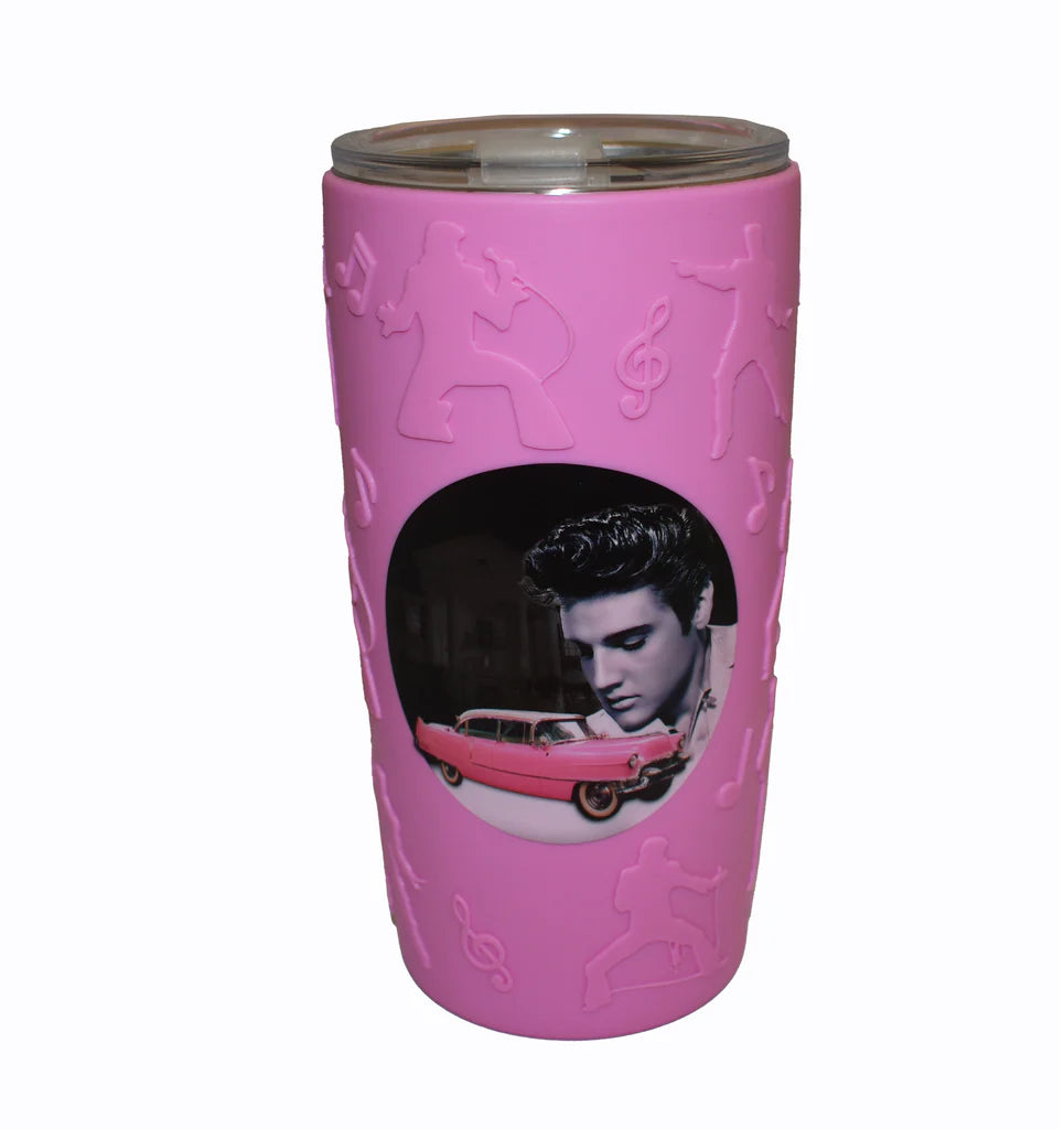Thermo Elvis Pink Caddy Stainless Steel With Silicone Sleeve