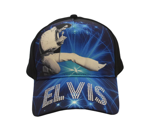 CAP Elvis Presley Cap Blue with Rhinestones